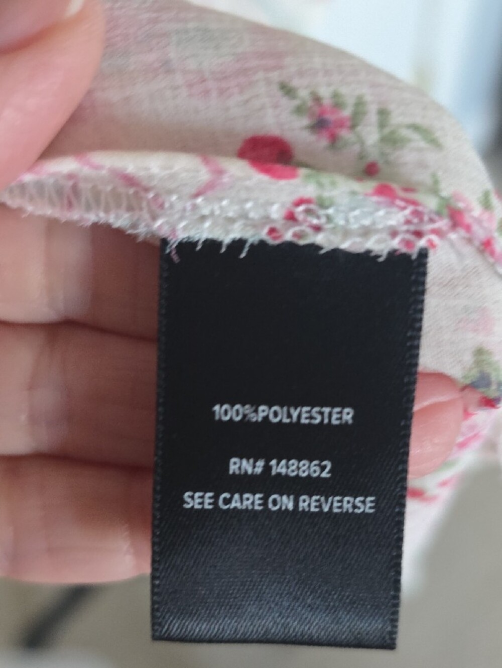 Torrid Cream Kimono with Pink Floral and Light Blue Accents - Picture 6 of 6